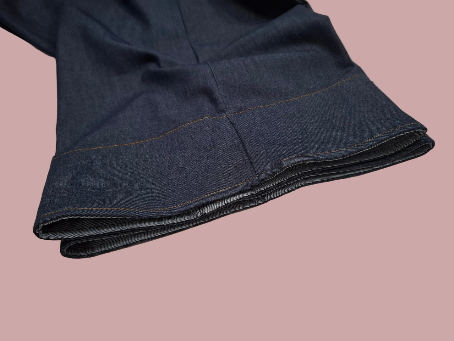 Pantapalazzo in Denim Blu Scuro