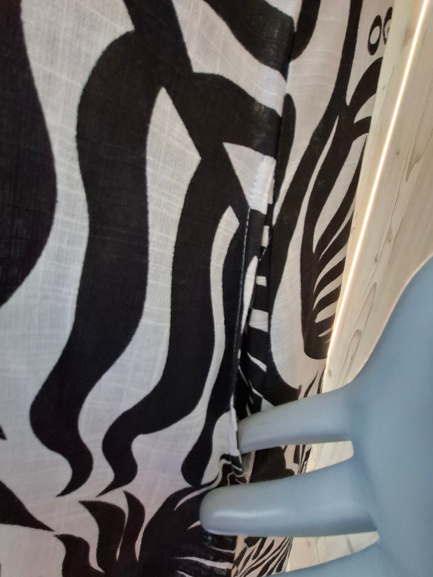 Abito Midi in Cotone con Stampa e Tasche