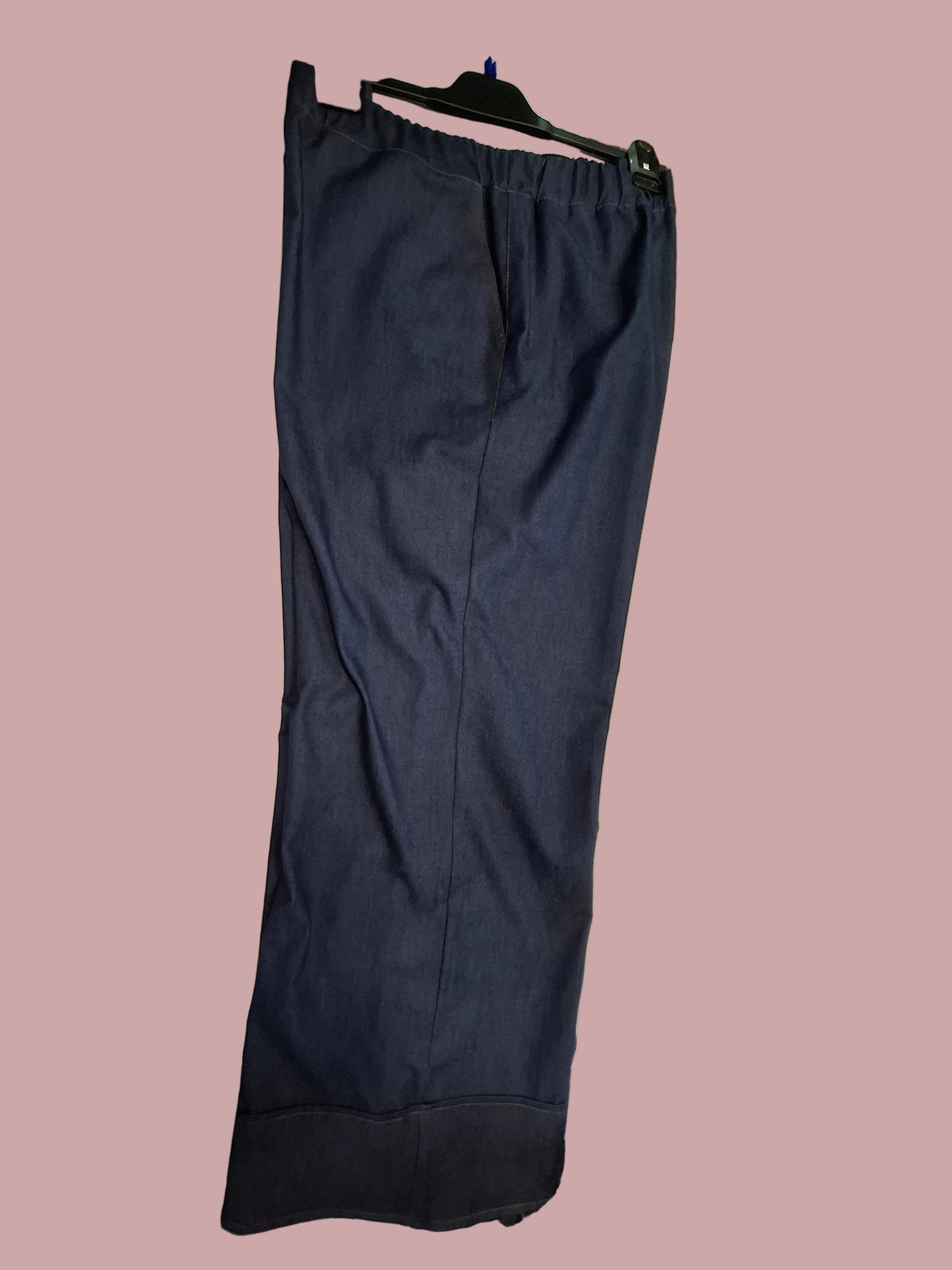 Pantapalazzo in Denim Blu Scuro