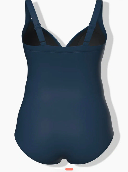 Costume da bagno con design ispirato alle piastrelle, coppe morbide e spalline regolabili